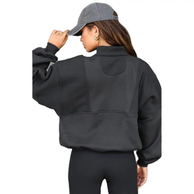 Women's Polo-neck sweatshirt
