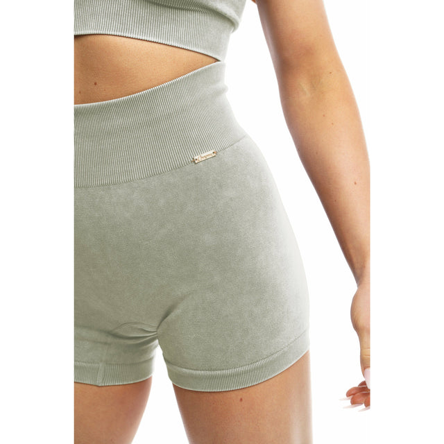 Flex Seamless Acid-Wash Sports Bra in Gray