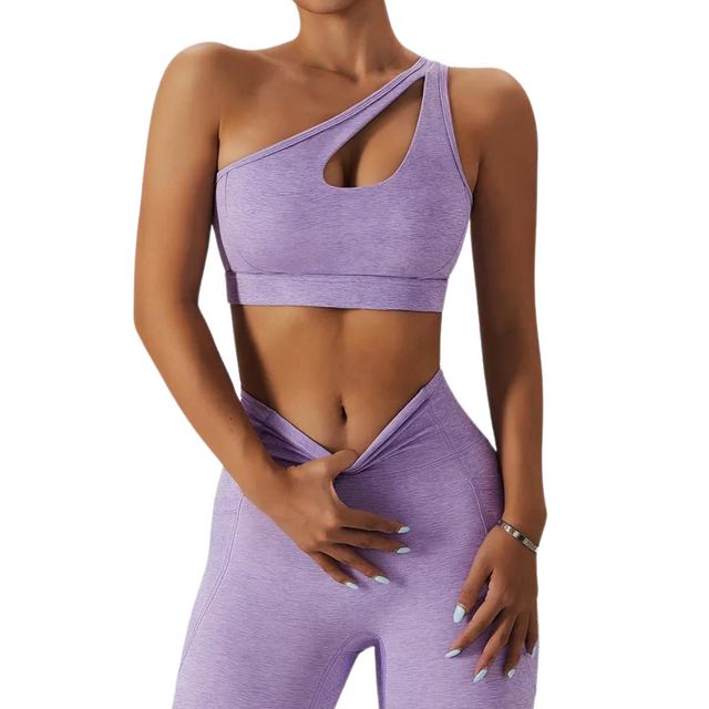 Women's Single Strap Sports Bra and Leggings