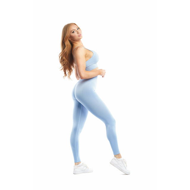 Performance Seamless Sports Bra in Blue