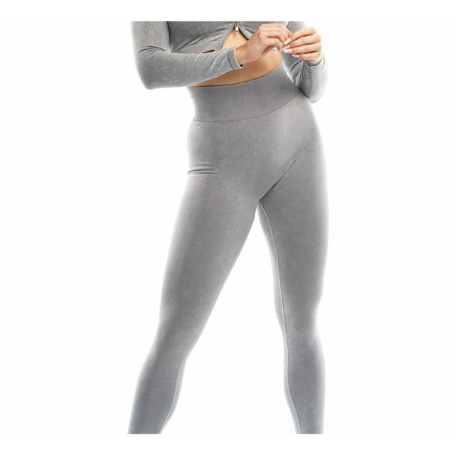 Flex Acid-Wash Seamless Leggings in Green