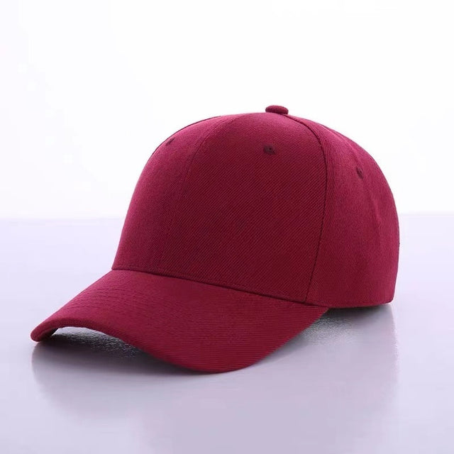 Black Cap Solid Color Baseball Cap Snapback Caps