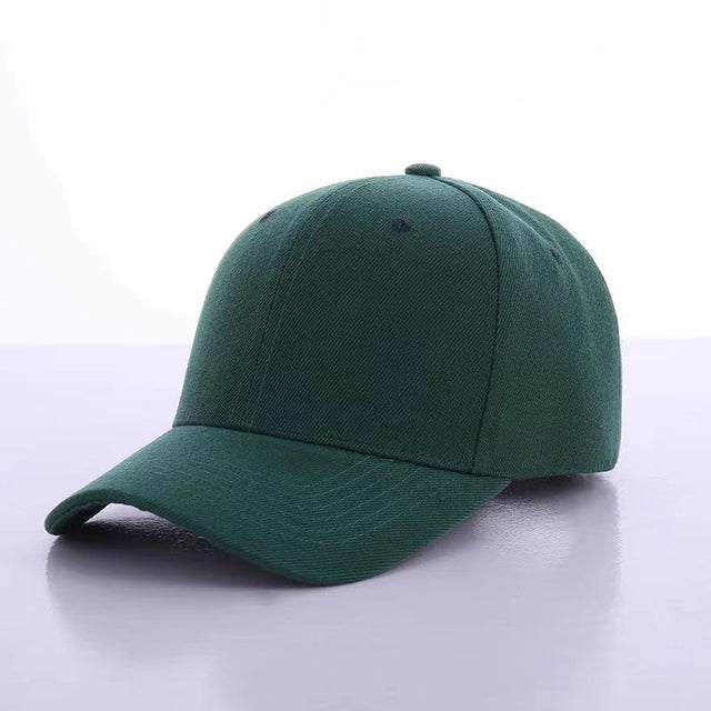 Black Cap Solid Color Baseball Cap Snapback Caps