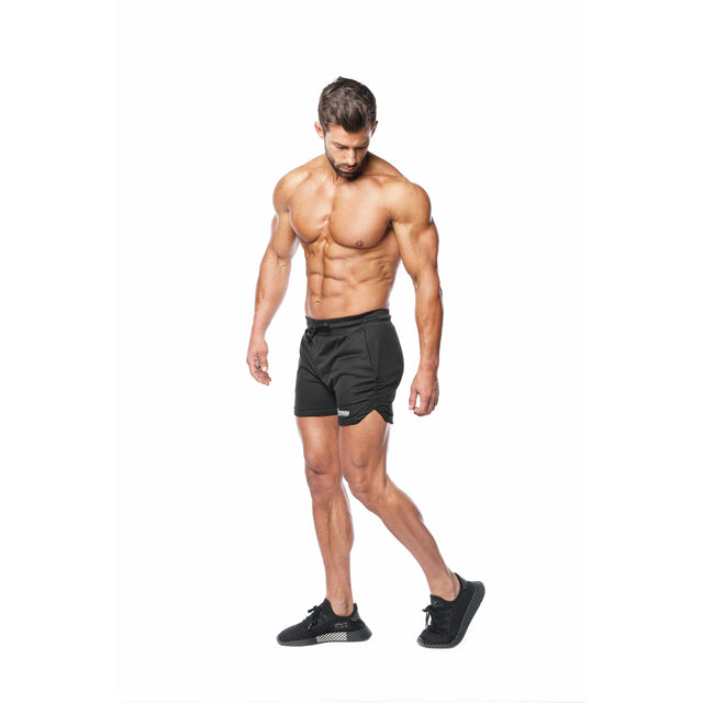 Men's Black Fitted Shorts