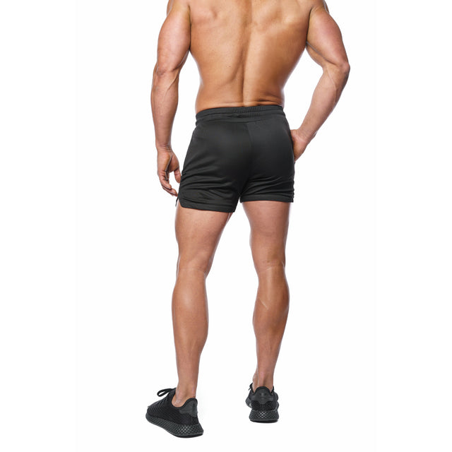 Men's Black Fitted Shorts