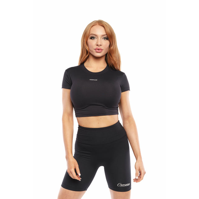 Women's Black Crop Top