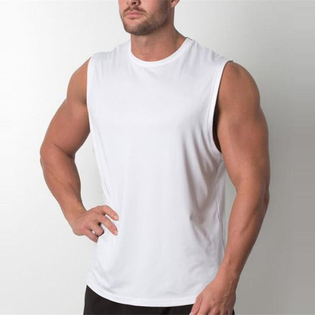 Men Bodybuilding Sleeveless Shirt
