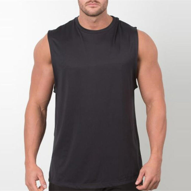 Men Bodybuilding Sleeveless Shirt
