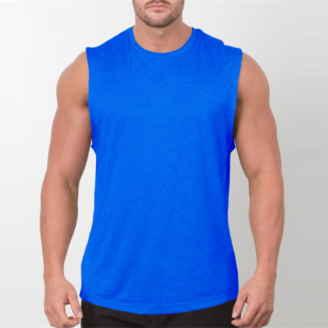 Men Bodybuilding Sleeveless Shirt