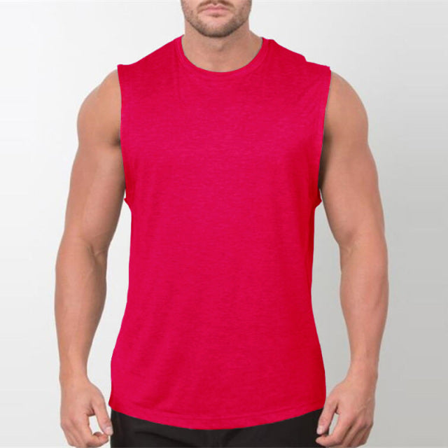 Men Bodybuilding Sleeveless Shirt