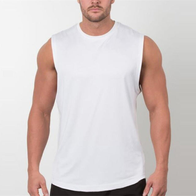Men Bodybuilding Sleeveless Shirt