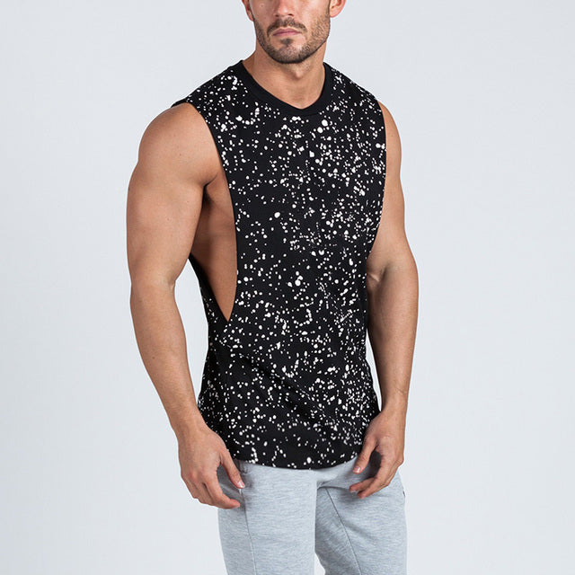 Men Bodybuilding Sleeveless Shirt