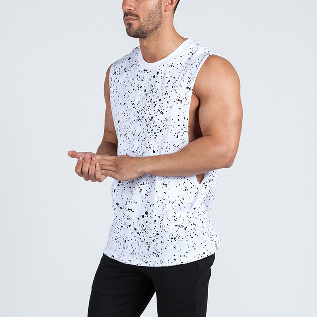 Men Bodybuilding Sleeveless Shirt