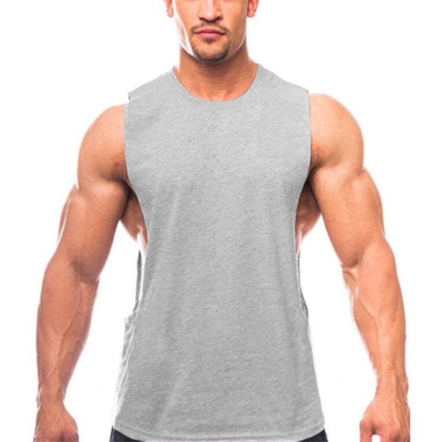 Men Bodybuilding Sleeveless Shirt