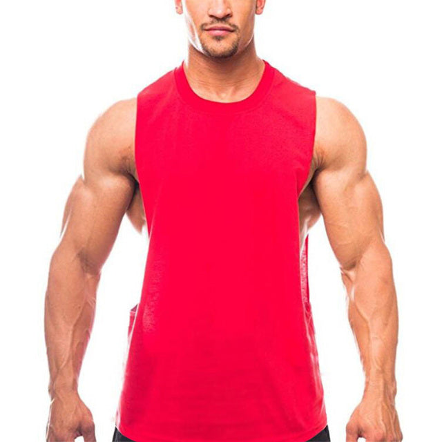 Men Bodybuilding Sleeveless Shirt