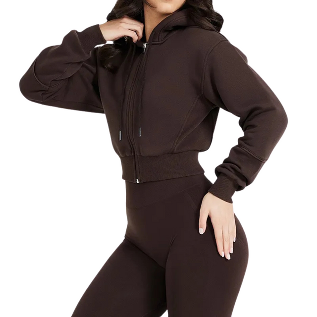 Women's Fleece Cropped Hoodie