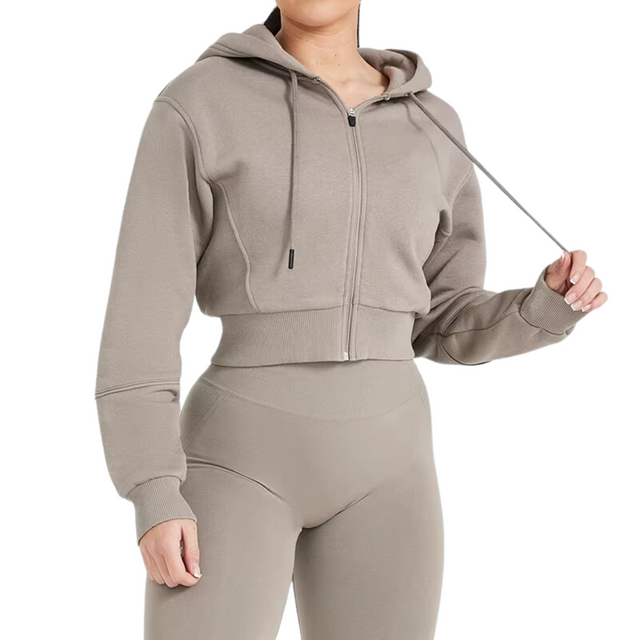 Women's Fleece Cropped Hoodie