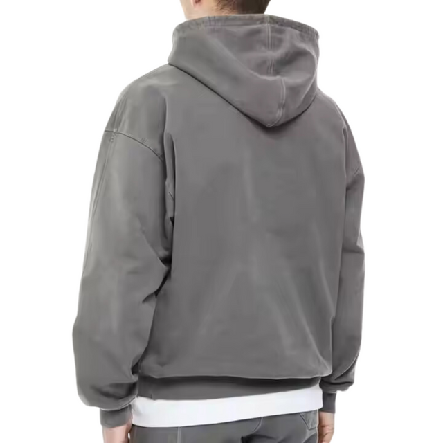 Men's Acid-Wash Pullover Heavyweight Hoodie