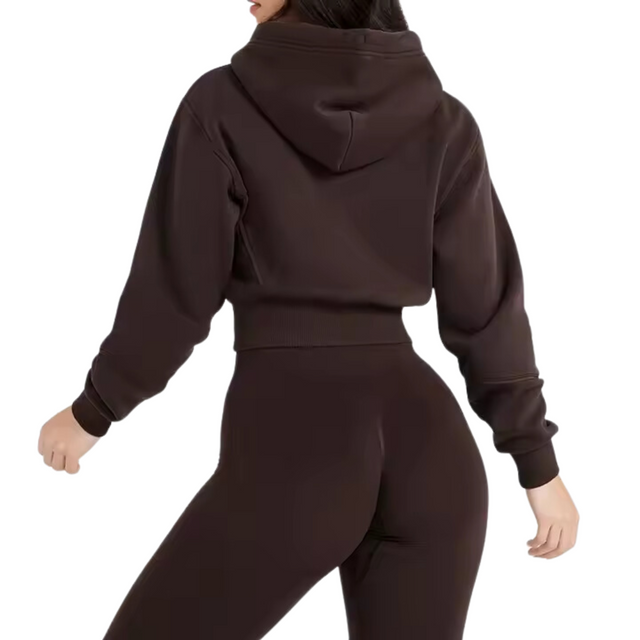 Women's Fleece Cropped Hoodie