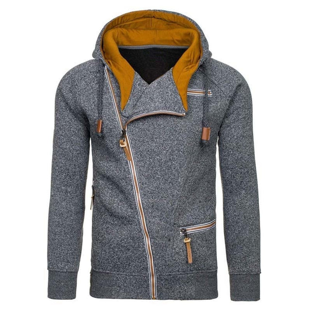 Men's Autumn Casual Solid Long Sleeve Hoodie