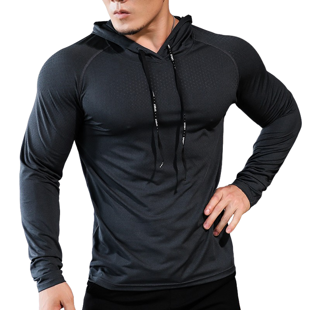 Men's Sports Hoodie Long-Sleeve T-shirt