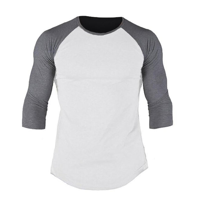 Men's Cotton Three-Quarter Sleeve T-Shirt