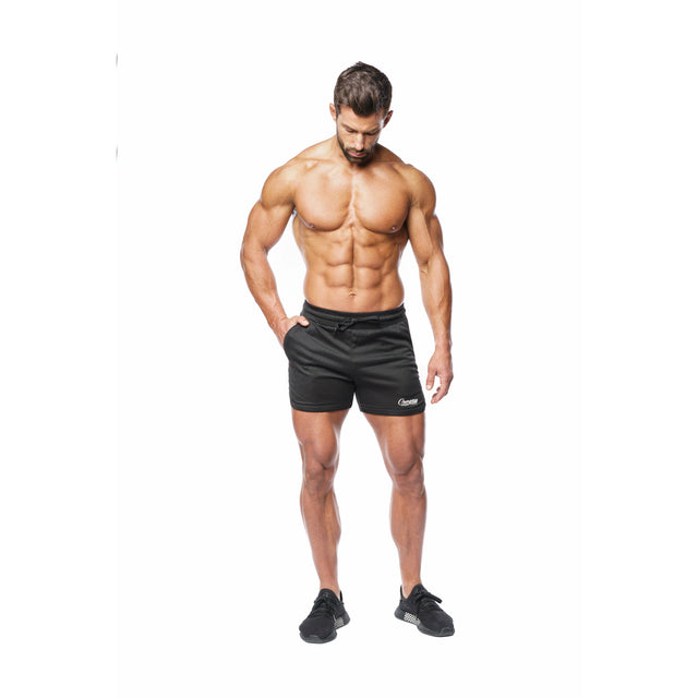 Men's Black Fitted Shorts